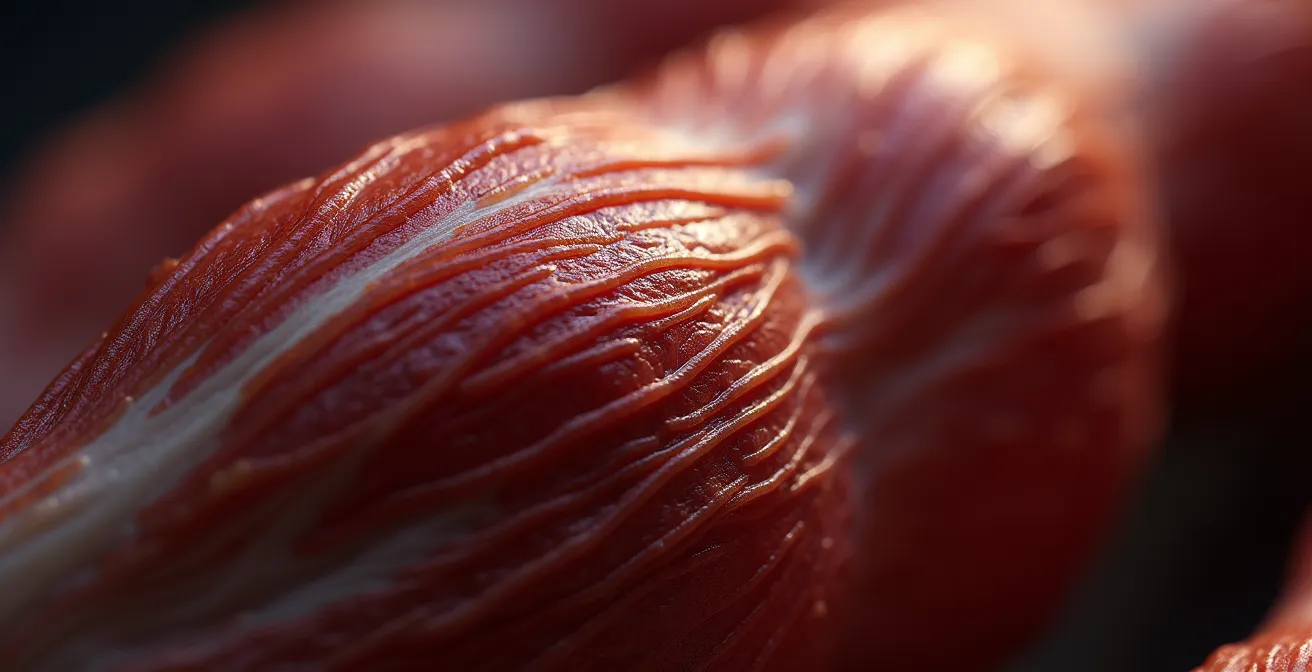 Comparaison visuelle de la densité musculaire entre entraînement de force et hypertrophie