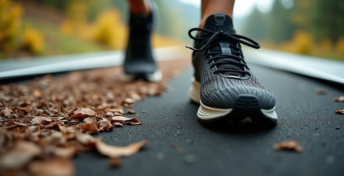 Graphique visuel montrant la progression d'entraînement sur quatre semaines